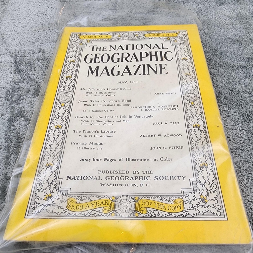 National Geographic Magazine May 1950 No Insert